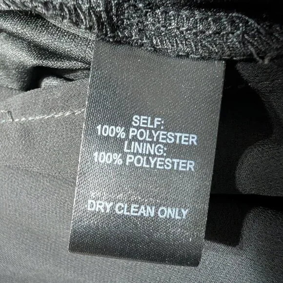 Lulus Size Medium Heavenly Hues Black Chiffon Deep V-Neck Maxi Dress - Picture 12 of 12